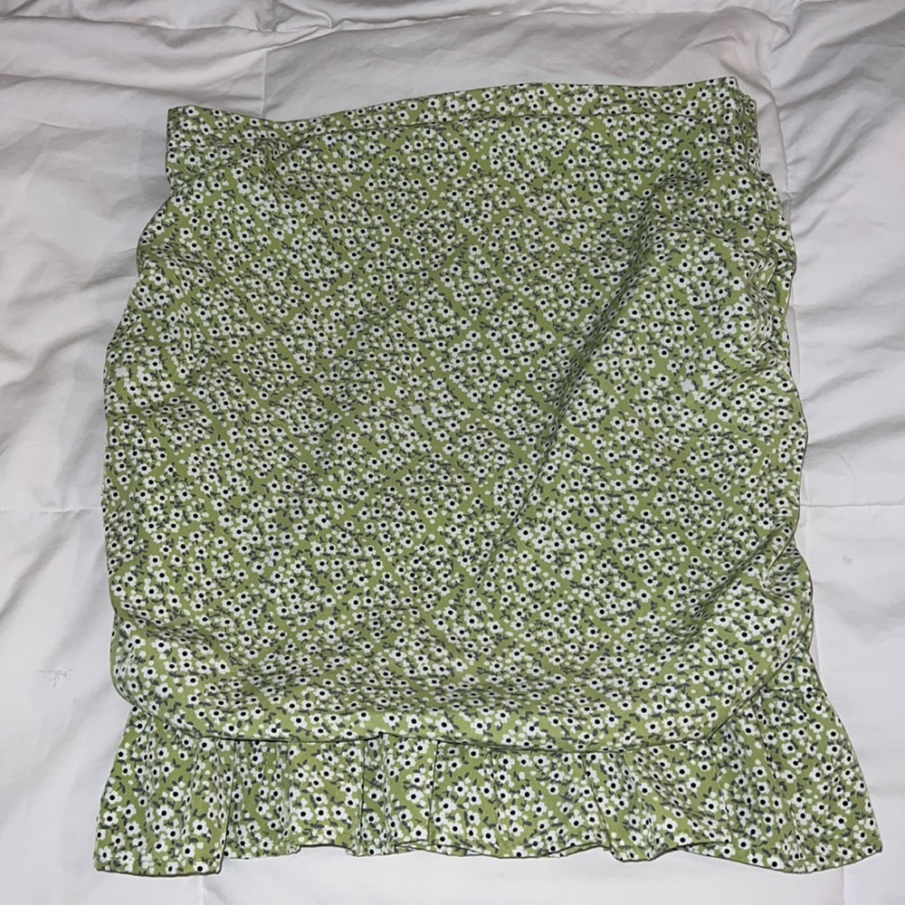 Abound green MID LENGTH SKIRT